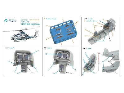 Bell Ah-1 Z - 3d-printed & Coloured Interior On Decal Paper (For Dream Model Kits) - image 11