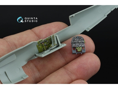 Curtiss P-40 M Warhawk - 3d-printed & Coloured Interior On Decal Paper With 3d-printed Resin Parts (For Academy Kits) - image 4