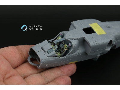 Kamov Ka-52 - 3d-printed & Coloured Interior On Decal Paper With 3d-printed Resin Parts (For Dream Model Kits) - image 3