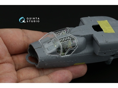 Kamov Ka-52 - 3d-printed & Coloured Interior On Decal Paper With 3d-printed Resin Parts (For Dream Model Kits) - image 4