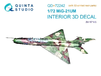 Mig-21 Um - 3d-printed & Coloured Interior With 3d-printed Resin Parts (For Kovozavody Prostejov Kits) - image 1