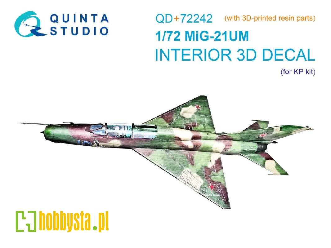 Mig-21 Um - 3d-printed & Coloured Interior With 3d-printed Resin Parts (For Kovozavody Prostejov Kits) - image 1