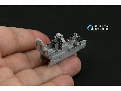 Dassault Mirage 2000 D - 3d-printed & Coloured Interior With 3d-printed Resin Parts (For Modelsvit Kits) - image 6