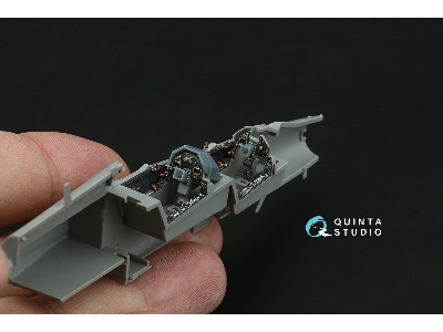 Dassault Mirage 2000 D - 3d-printed & Coloured Interior With 3d-printed Resin Parts (For Dream Model Kits) - image 8