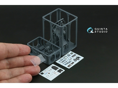 Kamov Ka-50 (Blue-grey Panels) - 3d-printed & Coloured Interior With 3d-printed Resin Parts (For Hobby Boss And Ark Kits) - imag