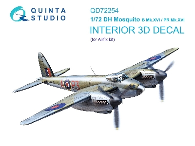De Havilland Mosquito B Mk.Xvi / Pr.Xvi - 3d-printed & Coloured Interior With 3d-printed Resin Parts (For Airfix Kits) - image 1