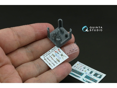 Mig-21 Mf (Moscov Plant) - 3d-printed & Coloured Interior With 3d-printed Resin Parts (For Eduard Kits) - image 5