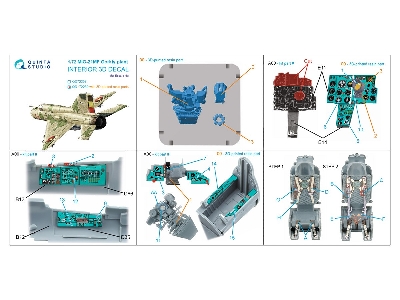 Mig-21 Mf (Gorkiy Plant) - 3d-printed & Coloured Interior With 3d-printed Resin Parts (For Eduard Kits) - image 10