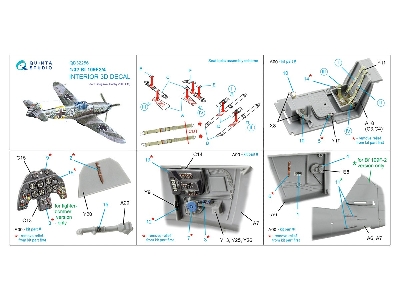 Messerschmitt Bf-109 F-2 / F-4 - 3d-printed & Coloured Interior On Decal Paper (For Hasegawa And Hobby 2000 Kits) - image 10