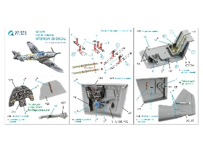 Messerschmitt Bf-109 F-2 / F-4 - 3d-printed & Coloured Interior On Decal Paper (For Hasegawa And Hobby 2000 Kits) - image 11