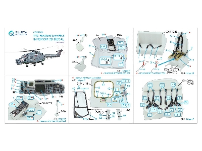 Westland Lynx Mk.8 - 3d-printed & Coloured Interior (For Revell Kits) - image 6