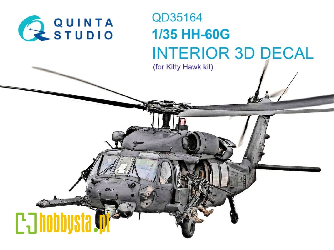 Sikorsky Hh-60 G Pave Hawk - 3d-printed & Coloured Interior (For Kitty Hawk Kits) - image 1