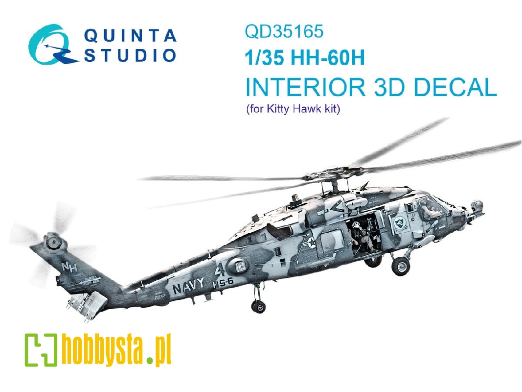 Sikorsky Hh-60 H Rescue Hawk - 3d-printed & Coloured Interior (For Kitty Hawk Kits) - image 1