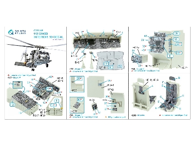 Sikorsky SН-60 B Seahawk - 3d-printed & Coloured Interior (For Kitty Hawk Kits) - image 10
