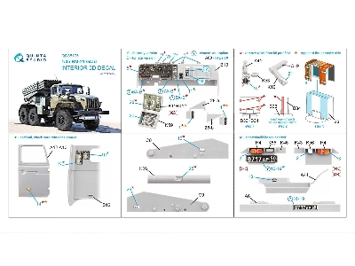 Bm-21 Grad - 3d-printed & Coloured Interior (For Zvezda Kits) - image 10