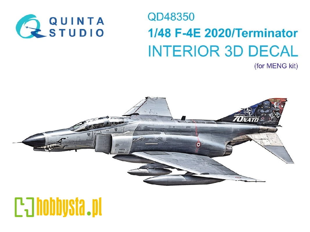 Mcdonell Douglas F-4 E 2020 Terminator - 3d-printed & Coloured Interior (For Meng Kits) - image 1