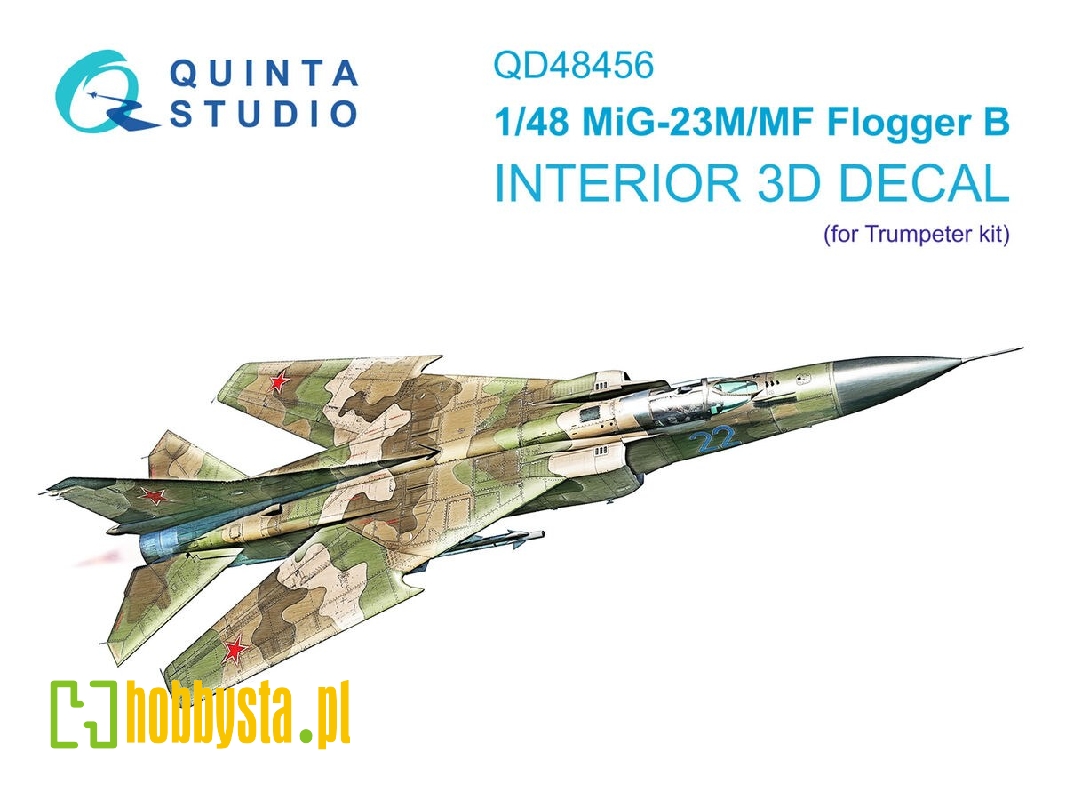 Mig-23 M / Mf - 3d-printed & Coloured Interior (For Trumpeter Kits) - image 1