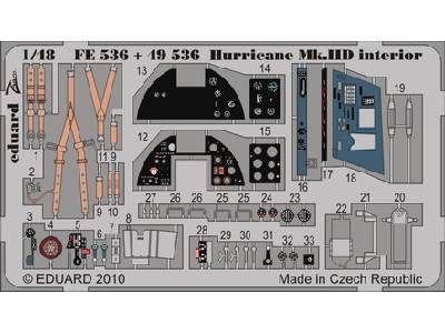 Hurricane Mk. IID interior S. A. 1/48 - Hasegawa - - image 1