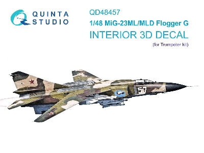 Mig-23 Ml / Mld - 3d-printed & Coloured Interior (For Trumpeter Kits) - image 1