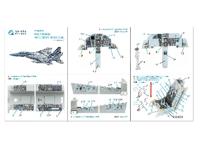 Mcdonnell Douglas F-15 D/Dj - 3d-printed & Coloured Interior On Decal Paper (For Hasegawa Kits) - image 3