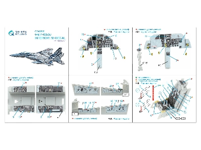 Mcdonnell Douglas F-15 D/Dj - 3d-printed & Coloured Interior On Decal Paper (For Hasegawa Kits) - image 4