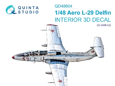 Aero L-29 Delfin - 3d-printed & Coloured Interior (For Amk Kits) - image 1