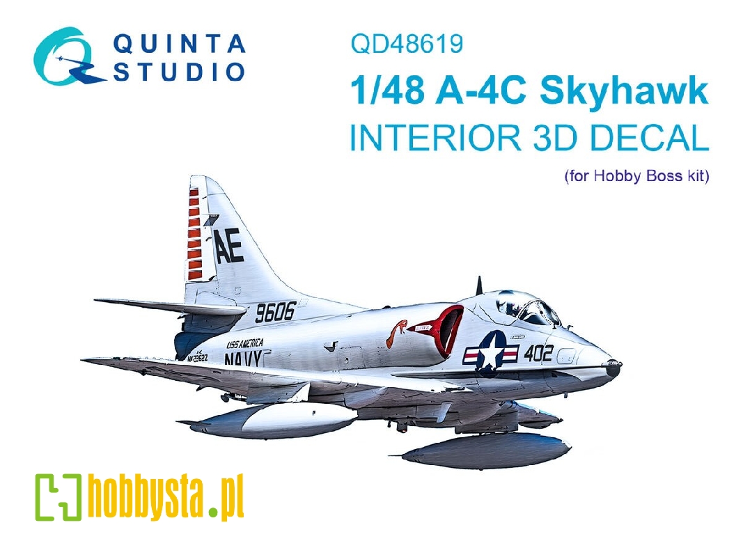 Douglas A-4 C Skyhawk - 3d-printed & Coloured Interior (For Hobby Boss Kits) - image 1