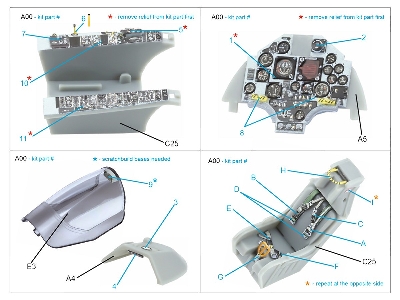 Douglas A-4 F Skyhawk - 3d-printed & Coloured Interior (For Hobby Boss Kits) - image 11