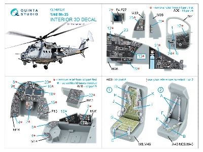 Mil Mi-35 - 3d-printed & Coloured Interior On Decal Paper (For Trumpeter Kits) - image 3