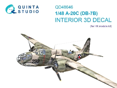 Douglas A-20 C Havoc (Db-7b) - 3d-printed & Coloured Interior (For Hkm Kits) - image 1