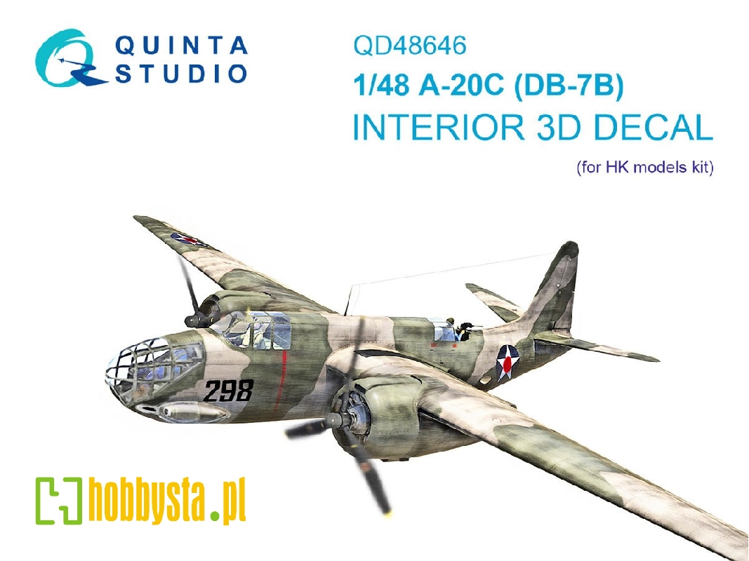 Douglas A-20 C Havoc (Db-7b) - 3d-printed & Coloured Interior (For Hkm Kits) - image 1
