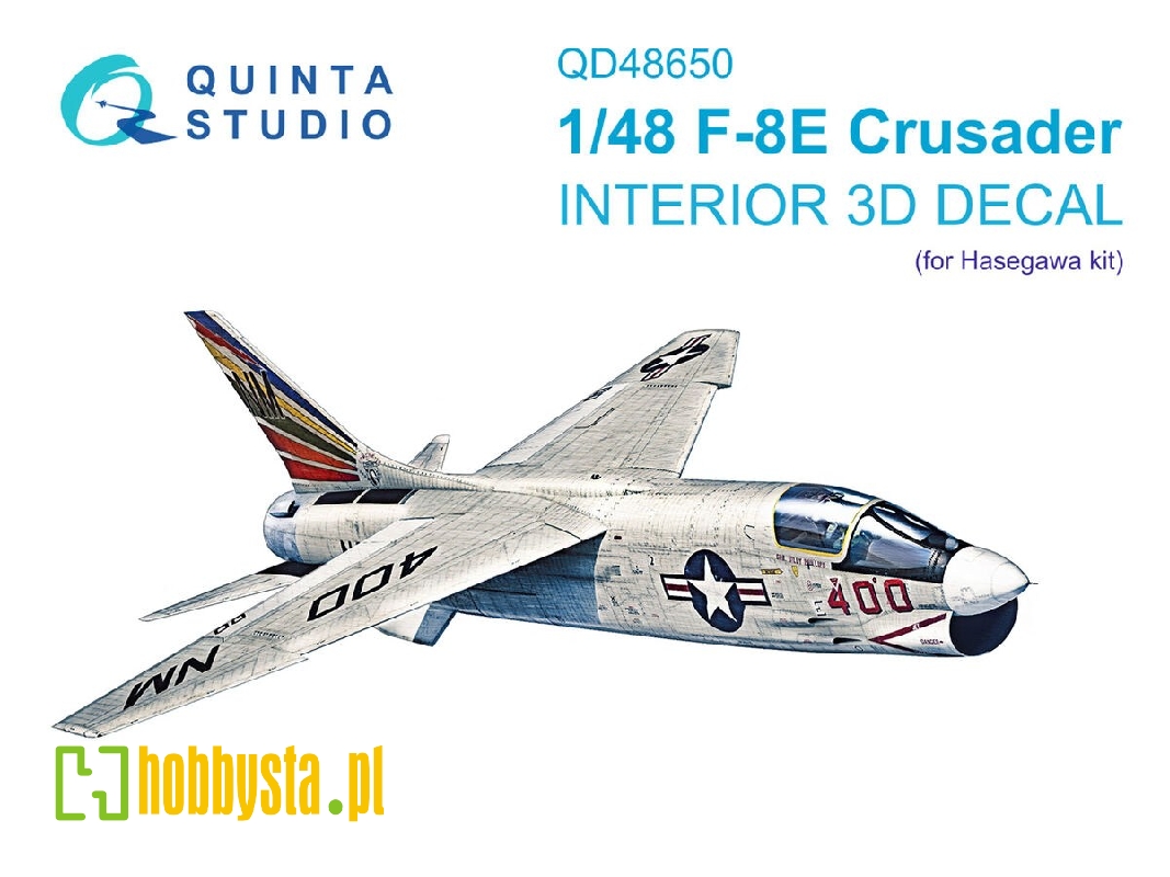 Vought F-8 E Crusader - 3d-printed & Coloured Interior (For Hasegawa And Hobby 2000 Kits) - image 1