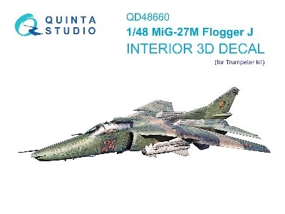 Mig-27 M Flogger-j - 3d-printed & Coloured Interior (For Trumpeter Kits) - image 1
