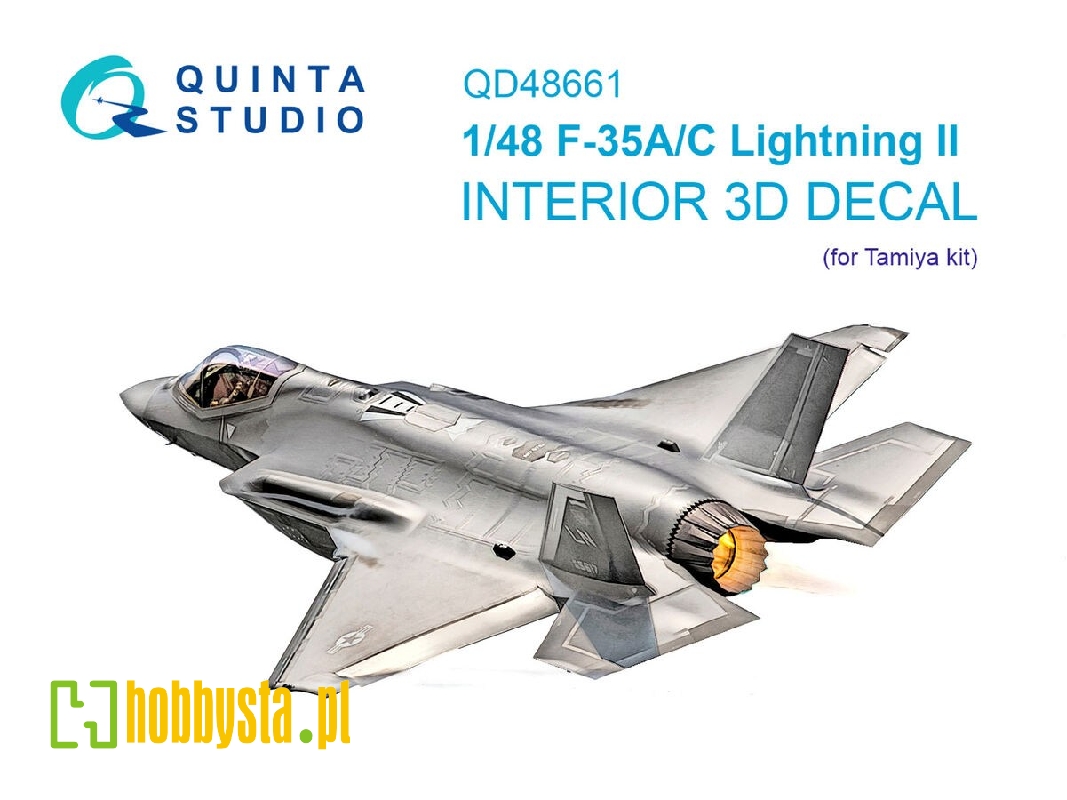 Lockheed Martin F-35 A/C Lightning Ii - 3d-printed & Coloured Interior (For Tamiya Kits) - image 1