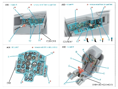 Mig-25 Rb / Rbt - 3d-printed & Coloured Interior On Decal Paper (For Icm Kits) - image 3