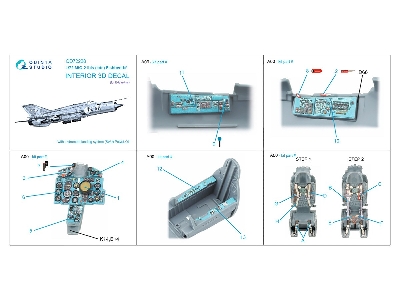 Mig-21 Bis Late - 3d-printed & Coloured Interior (For Eduard Kits) - image 11