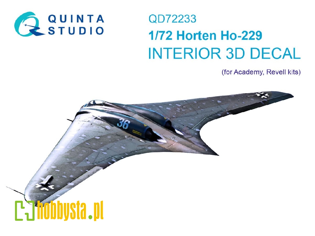 Horten Ho 229 - 3d-printed & Coloured Interior (For Academy  Kits) - image 1