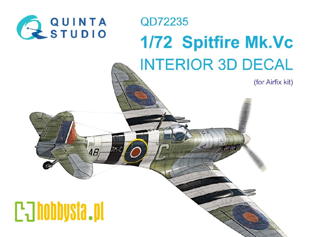 Supermarine Spitfire Mk.Vc - 3d-printed & Coloured Interior (For Airfix Kits) - image 1