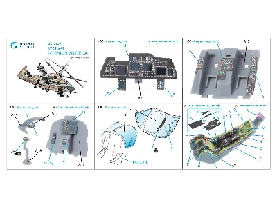 Kamov Ka-52 - 3d-printed & Coloured Interior On Decal Paper (For Dream Model Kits) - image 5