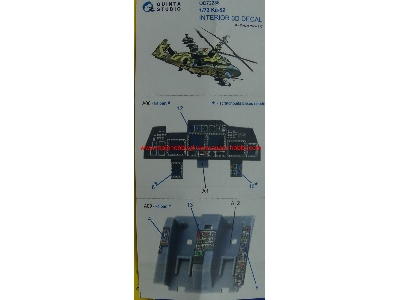 Kamov Ka-52 - 3d-printed & Coloured Interior On Decal Paper (For Dream Model Kits) - image 15