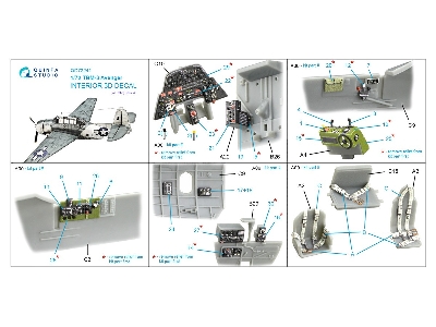 Grumman Tbm-3 Avenger - 3d-printed & Coloured Interior (For Hobbyboss Kits) - image 11