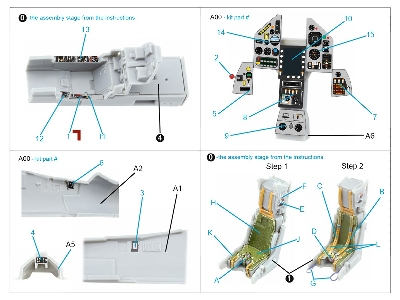 Dassault Mirage 2000 C - 3d-printed & Coloured Interior (For Modelsvit Kits) - image 10