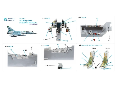 Dassault Mirage 2000 C - 3d-printed & Coloured Interior (For Dream Model Kits) - image 10
