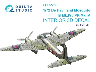 De Havilland Mosquito B Mk.Iv / Pr Mk.Iv - 3d-printed & Coloured Interior (For Tamiya Kits) - image 1