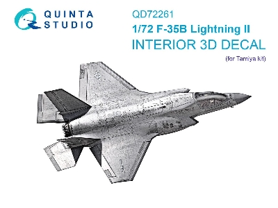 Lockheed Martin F-35 B Lightning Ii - 3d-printed & Coloured Interior (For Tamiya Kits) - image 1