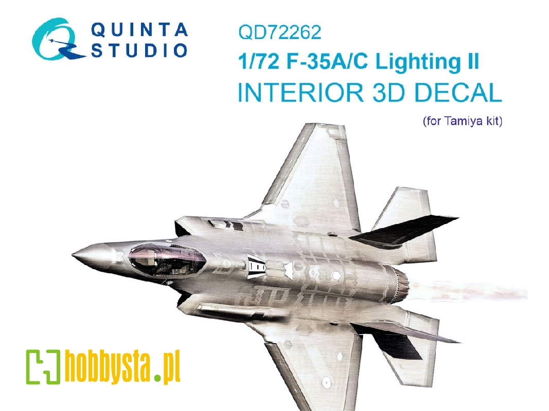 Lockheed Martin F-35 A/С Lightning Ii - 3d-printed & Coloured Interior (For Tamiya Kits) - image 1