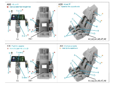 Lockheed Martin F-35 A/С Lightning Ii - 3d-printed & Coloured Interior (For Tamiya Kits) - image 9