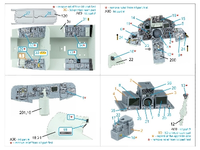Tornado Gr.1 - 3d-printed & Coloured Interior On Decal Paper With 3d-printed Resin Parts (For Revell Kits / Small Version) - ima
