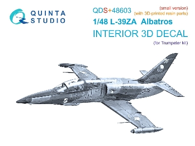 Aero L-39 Za - 3d-printed & Coloured Interior Small Version With 3d-printed Resin Parts (For Trumpeter Kits) - image 1