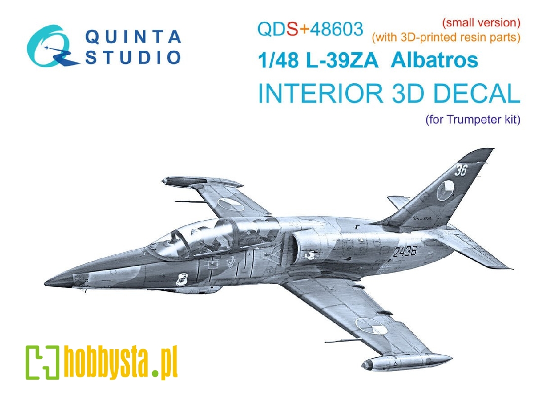 Aero L-39 Za - 3d-printed & Coloured Interior Small Version With 3d-printed Resin Parts (For Trumpeter Kits) - image 1